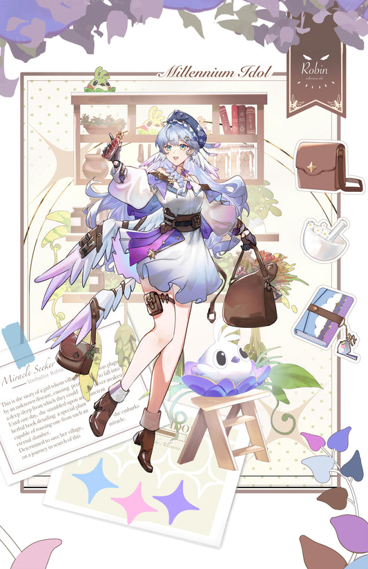 Robin Herbalist - Small Print (5.8"x8.3")