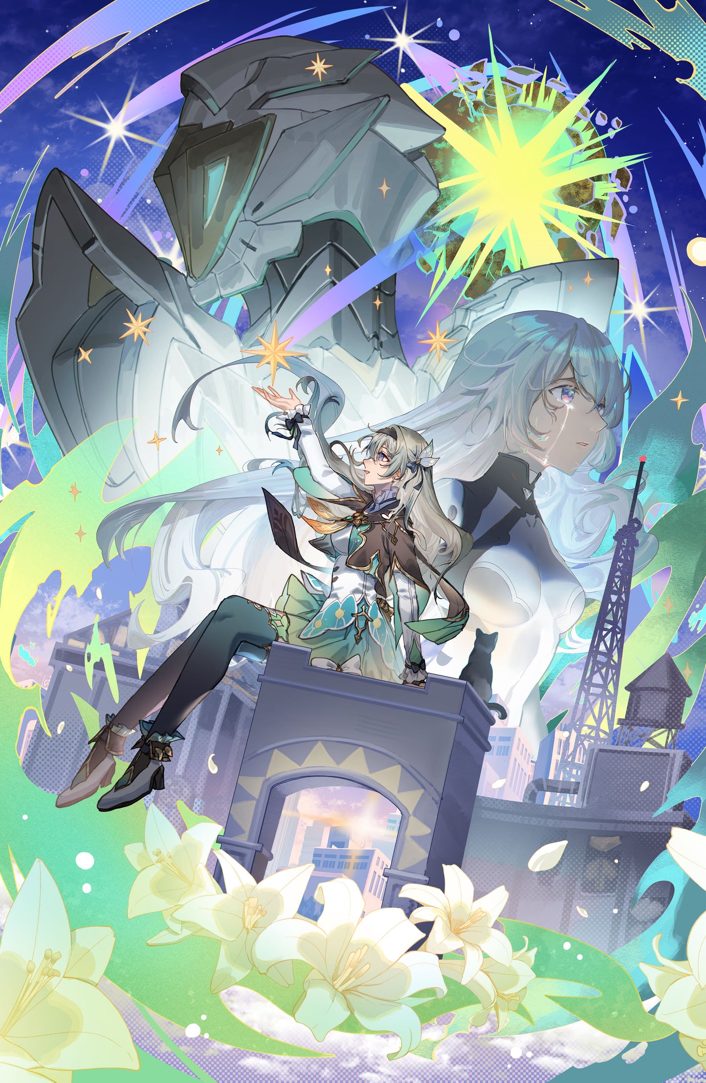 Firefly - Rainbow Foil Large Print