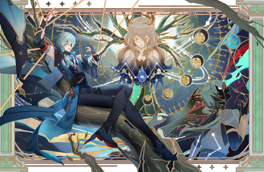 Anaxa - Large Gold Foil Print