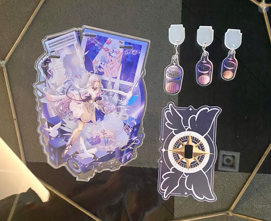 Robin Feather Acrylic Standee