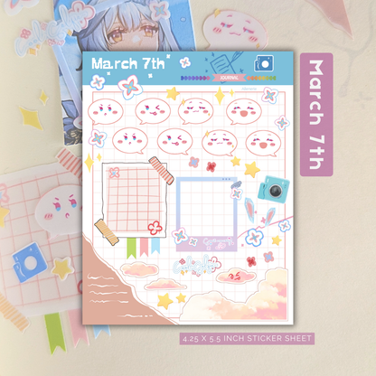 Veil of Evernight, March 7th Sticker Sheets