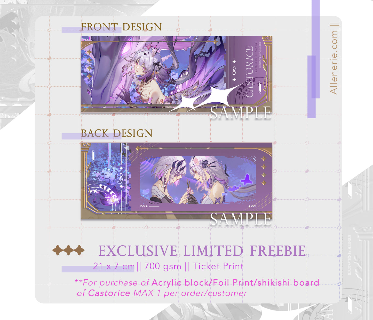 [PRE-ORDER] Castorice - Large Gold Foil Print