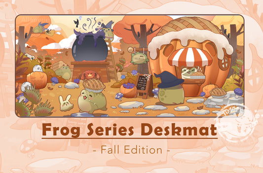 [PRE-ORDER] [OC] Froggy series Fall Edition - Deskmat