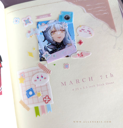 Veil of Evernight, March 7th Sticker Sheets