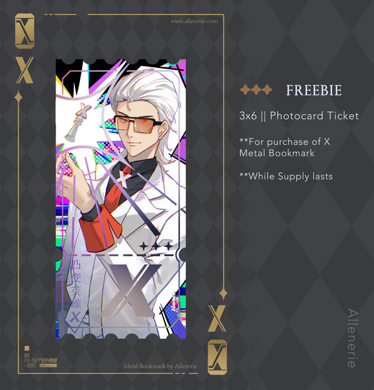 [PRE-ORDER] X Metal Bookmark